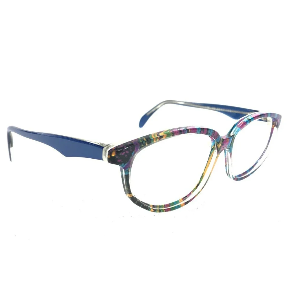 Rebholz Handarbeit G 435 YG Eyeglasses Frames Clear Blue Green Purple Orange 135
